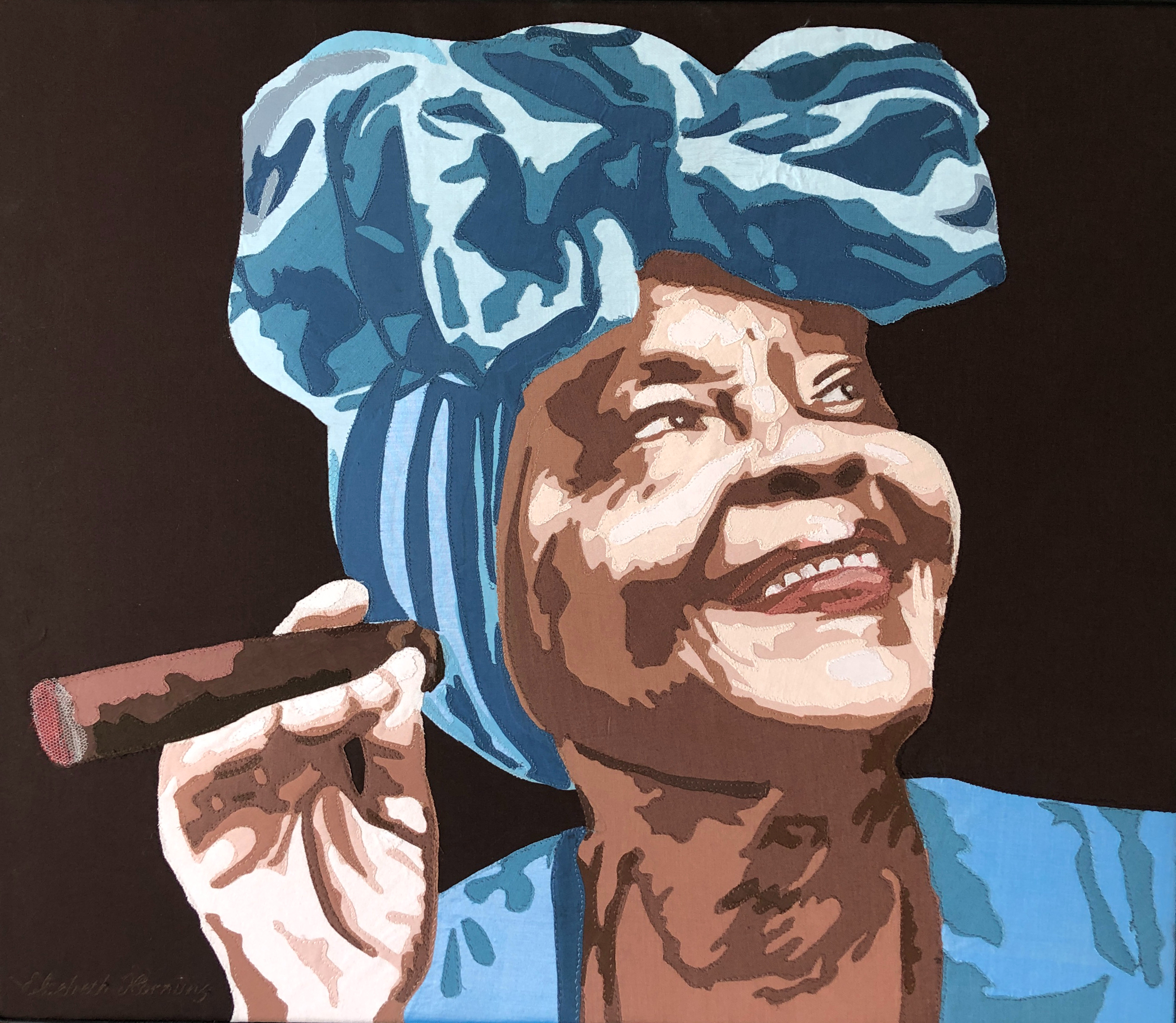 Kvinde fra Cuba med cigar